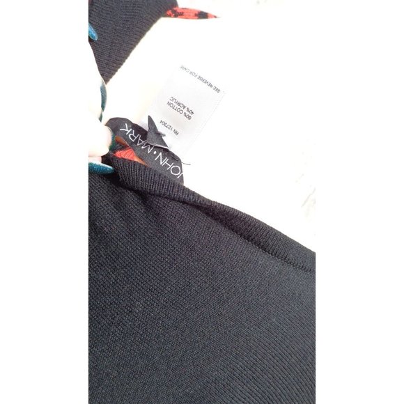 John Mark Rust Black Pullover Poncho W Extra Scarf Platinum 2X 3X NWT $129 - Picture 13 of 13